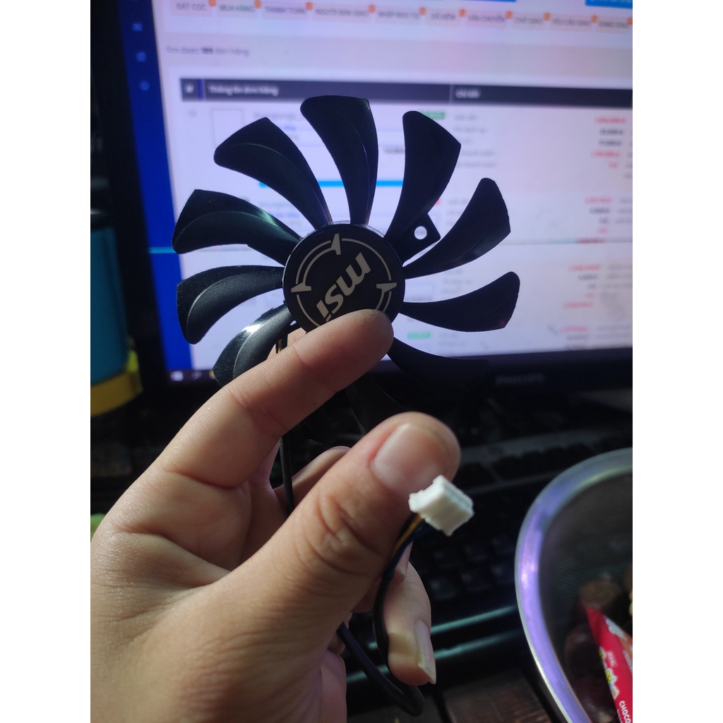 Quạt Msi cho rx460 rx560 Gtx1050 1050ti Aero 1 Fan