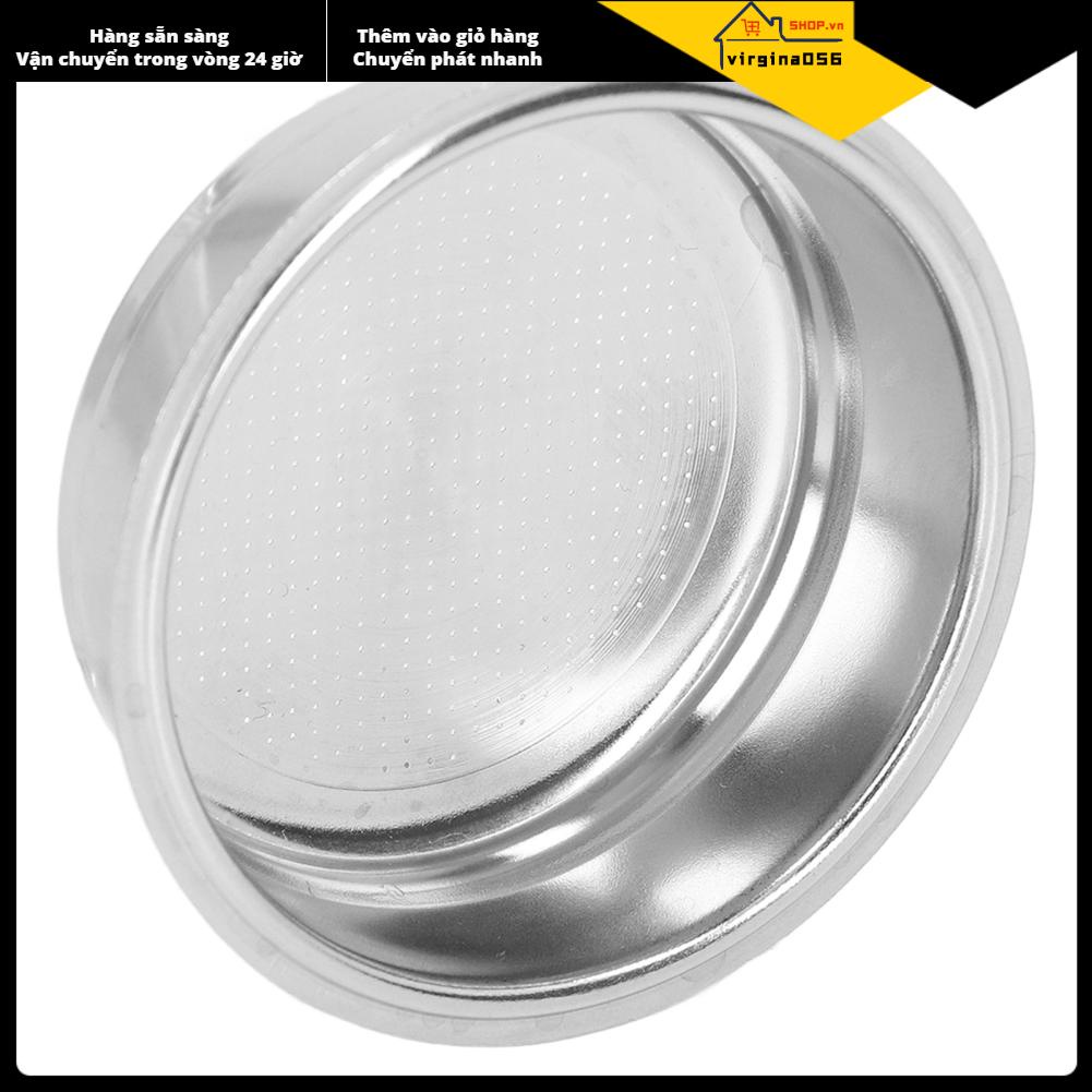 Virgina056 Bộ lọc Portafilter cà phê bằng thép không gỉ Rổ bộ 1 cốc xốp cho tay cầm 51mm