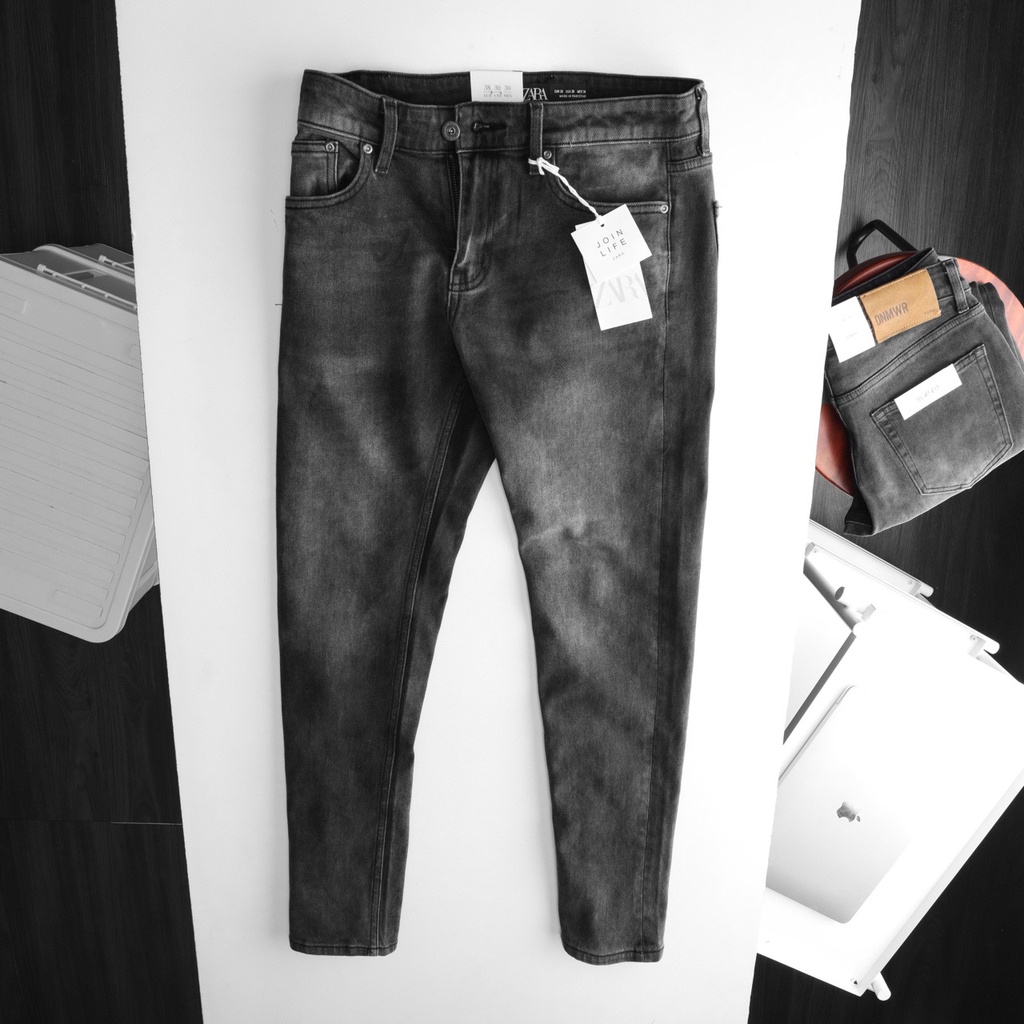 Quần Jean dài màu xám nam