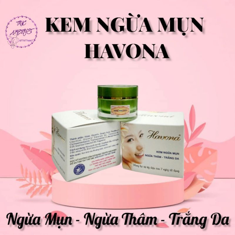 KEM NGỪA MỤN THÂM TRẮNG DA HAVONA