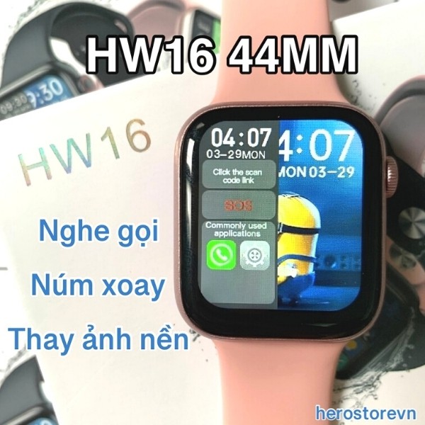 Đồng Hồ Thông Minh HW16 Seri 6 44MM Có Tiếng Việt, Nghe Gọi, Thay hình nền