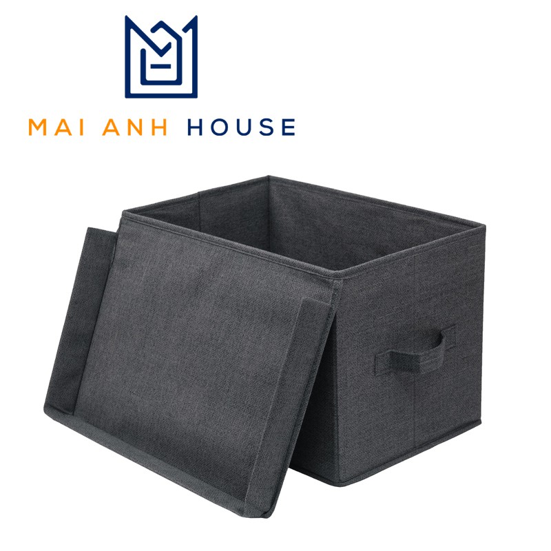 Hôp vải nắp liền đựng quần áo, đựng đồ chơi, đồ dùng trong nhà, hãng Yamazen xuất Nhật Mai Anh House