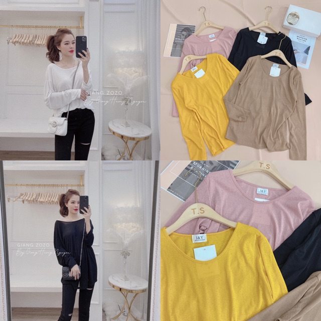 [Mã WA1599 giảm 15% đơn 99k] ÁO GIẤY DÀI TAY NỮ CỔ TRÒN BASIC A812 | BigBuy360 - bigbuy360.vn