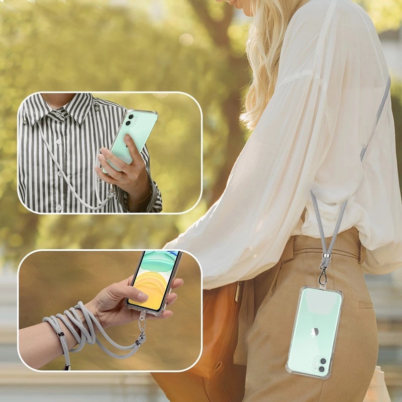 Dây Đeo Điện Thoại Mềm 9 Màu Tùy Chọn Có Thể Điều Chỉnh Tiện Dụng