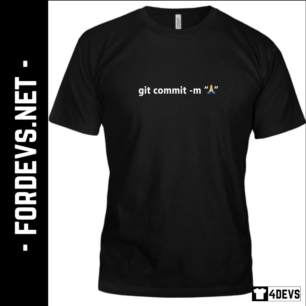 Áo thun nam Lập trình viên - Git Commit