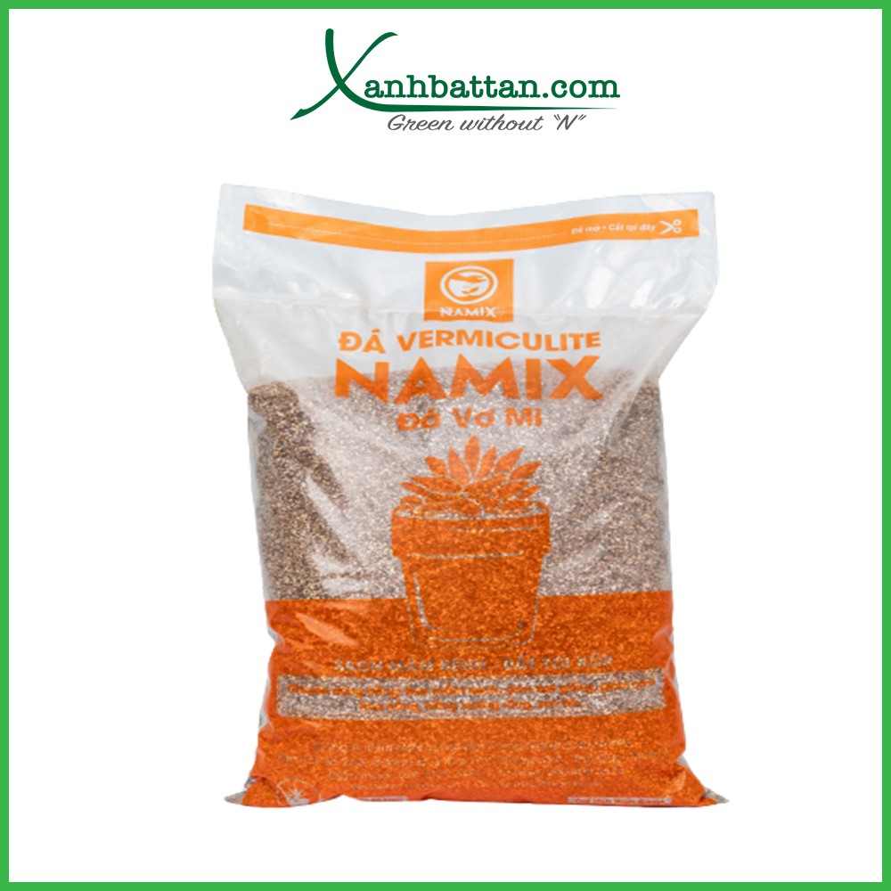 Đá Vermiculite Trộn Đất Trồng Hoa Hồng Và Rau Mầm Túi 5 dm3