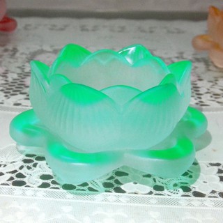 đế hoa sen lưu ly đặt đèn cày nhiều màu