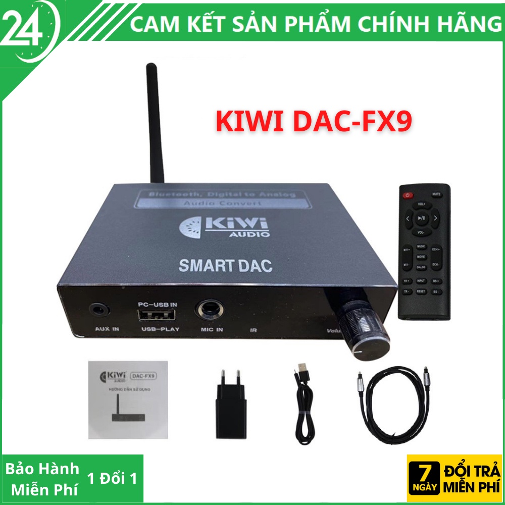 Bộ Chuyển Đổi Âm Thanh KIWI DAC-FX9 Tích Hợp Cổng Micro, Hỗ Trợ Hát Karaoke Cho Tất Cả Các Loại Loa