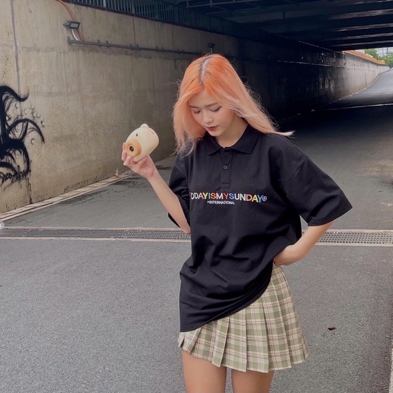 [𝐅𝐑𝐄𝐄𝐒𝐇𝐈𝐏] ÁO POLO TODAYISMYSUNDAY CHỮ NHIỀU MÀU | BigBuy360 - bigbuy360.vn