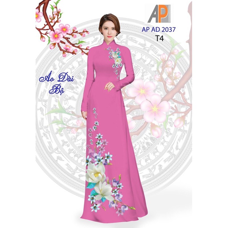 Vải áo dài Hoa sen