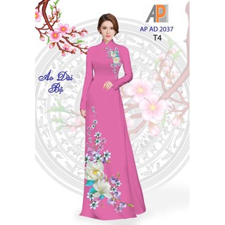 Vải may áo dài in hoa sen trắng