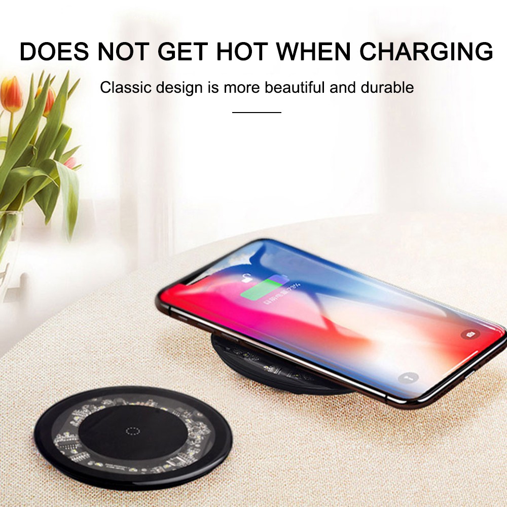 Bộ Sạc Nhanh Không Dây 10w Cho Samsung Galaxy 10 S9 S8