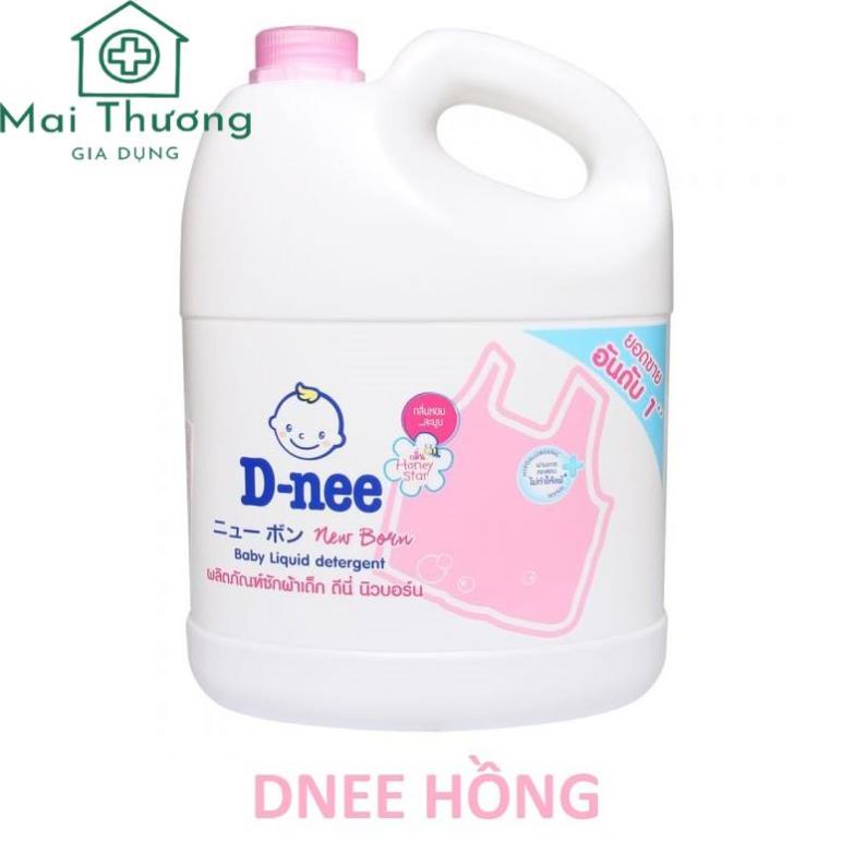 Nước Giặt Dnee Thái Lan Team Đại Thịnh 3000ml Và 1 Túi Rữa Bình Sữa 600ml