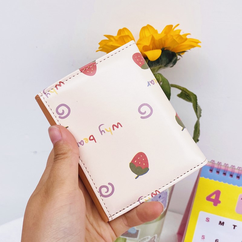 Ví cầm tay dáng ngắn cỡ nhỏ phối hình gấu đáng yêu xinh xắn cho nữ | BigBuy360 - bigbuy360.vn