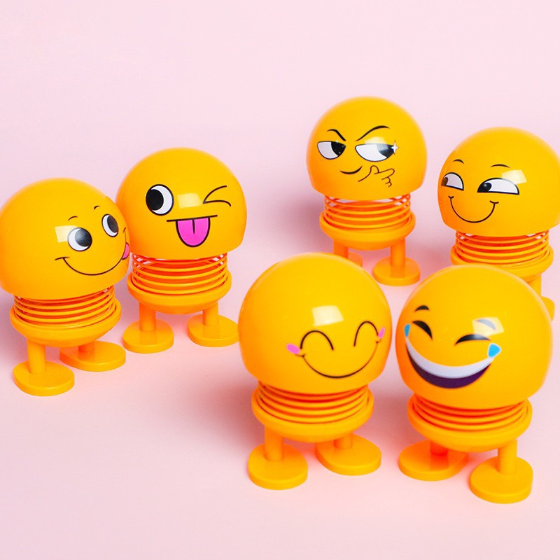 Thú nhún lò xo Emoji nhiều cảm xúc, đồ chơi trẻ em, trò chơi giải trí xả stress -Hàng Cực Rẻ
