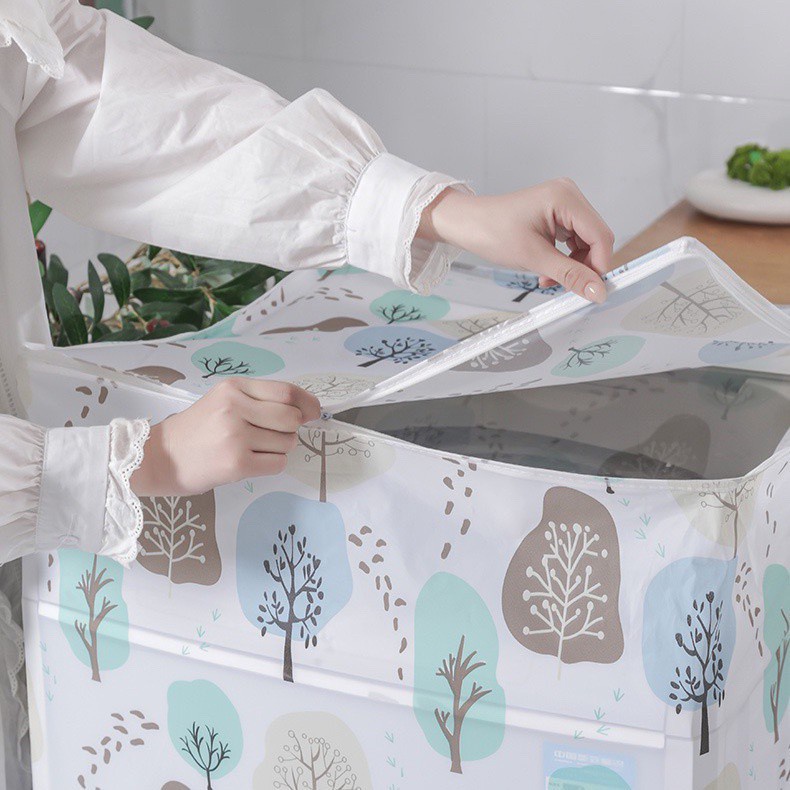 Vỏ Bọc Máy Giặt, Áo Trùm Máy Giặt Chống Thấm Nước Nhiều Họa Tiết 88275