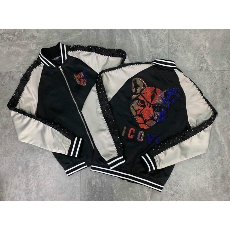 [freeship] xả kho áo bomber đính đá đầu lâu cao cấp, áo khoác đính đá | BigBuy360 - bigbuy360.vn