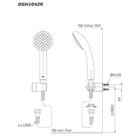 Tay Sen TOTO DGH108ZR Massage 5 Chế Độ