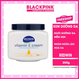 Kem dưỡng da REDWIN Vitamin E Cream 300g, nuôi dưỡng làn da mềm mịn, ngăn ngừa lão hóa da, dùng được cho em bé