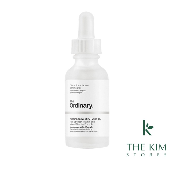 Chống lão hóa, phục hồi da The Ordinary Niacinamide 10% + Zinc 1%