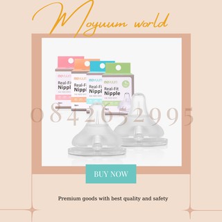 Núm ty bình sữa Moyuum đủ size 1 - 4