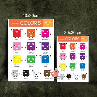 Tranh treo tường Bảng màu sắc - Tranh treo không đinh - We are Colors