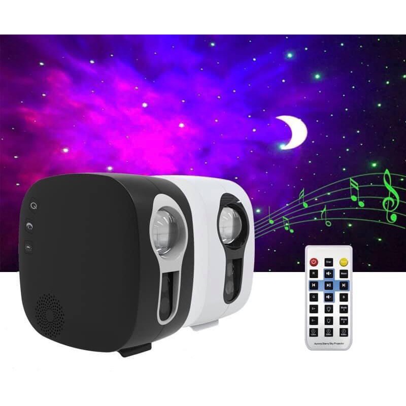Đèn Thiên Hà Galaxy V2 Kiêm Loa Bluetooth KUNBE, Chiếu Bầu Trời Sao Đêm Lấp Lánh Cho Phòng Bay Sân Khấu