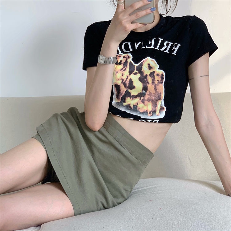 Chân Váy Chữ A Lưng Cao Chống Lộ Hàng Mới Thời Trang Mùa Hè