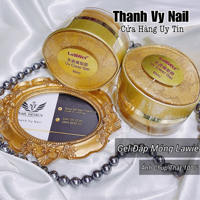 Gel đắp móng không nóng, gel đắp Lawei chính hãng [Thanh Vy Nail]