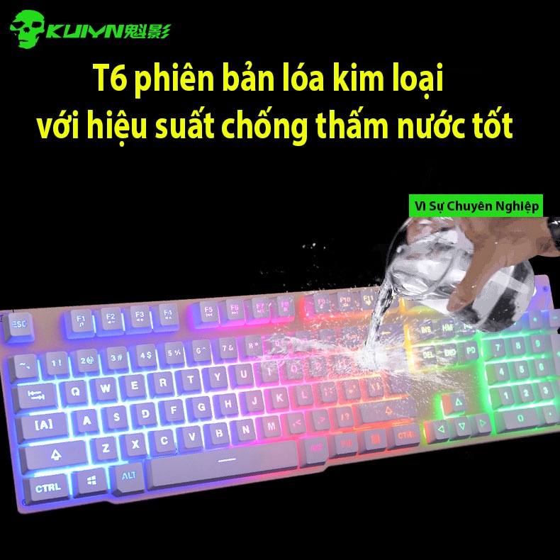 BỘ Bàn Phím Chuột Gaming, Bàn Phím Giả Cơ Chuyên Chơi Game Đèn Led 7 Màu | BigBuy360 - bigbuy360.vn