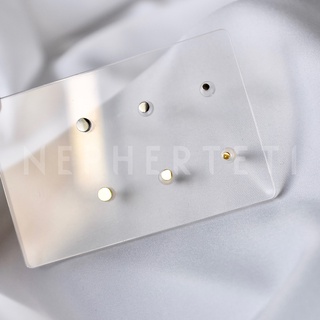 Set ba chiếc khuyên tai mini hình tròn bạc 925 (giá 1 set) - Nepherteti
