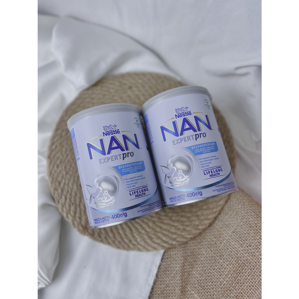 Sữa Bột NAN Lactose Free Nga Dành Cho Bé Tiêu Chảy Và Bất Dung Nạp lactose 400g date 2023