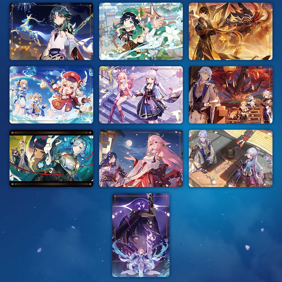 Combo card metal Genshin Impact vol.2