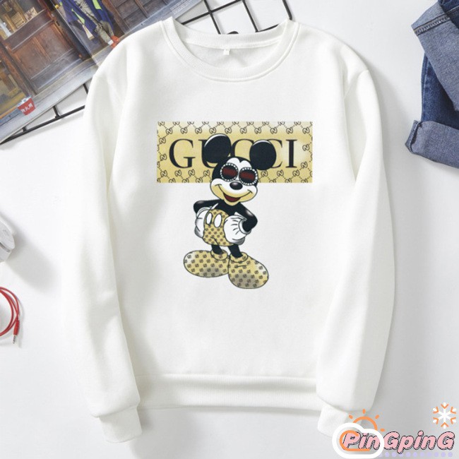 Áo Nỉ Dài Tay Họa Tiết Hoạt Hình Đáng Yêu Cho Cặp Đôi | BigBuy360 - bigbuy360.vn