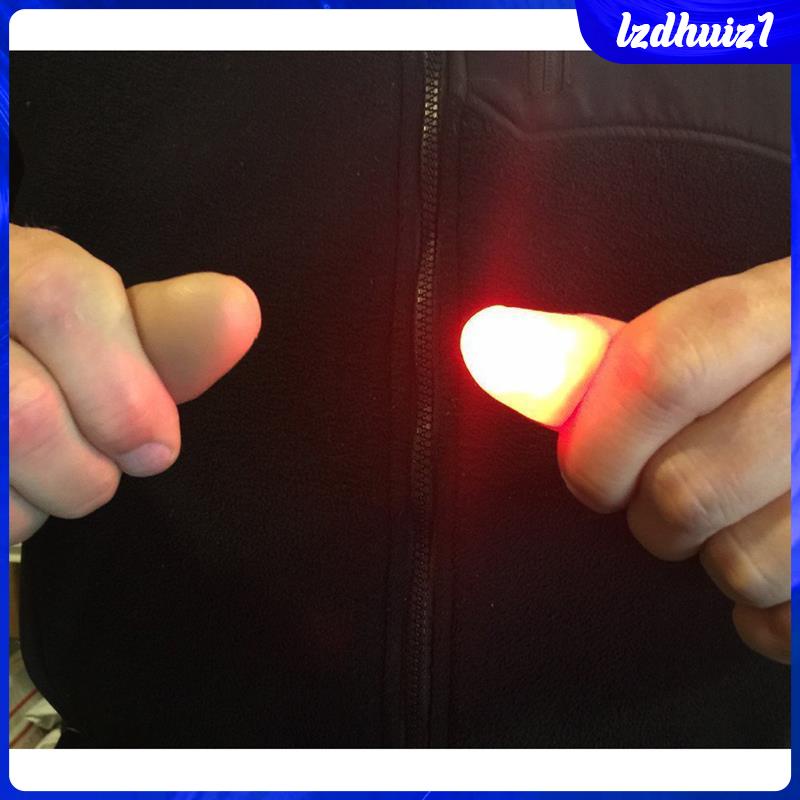 Bộ 2 Đèn LED Hình Ngón Tay Cái Màu Sắc Đỏ Dùng Để Trang Trí Tiệc