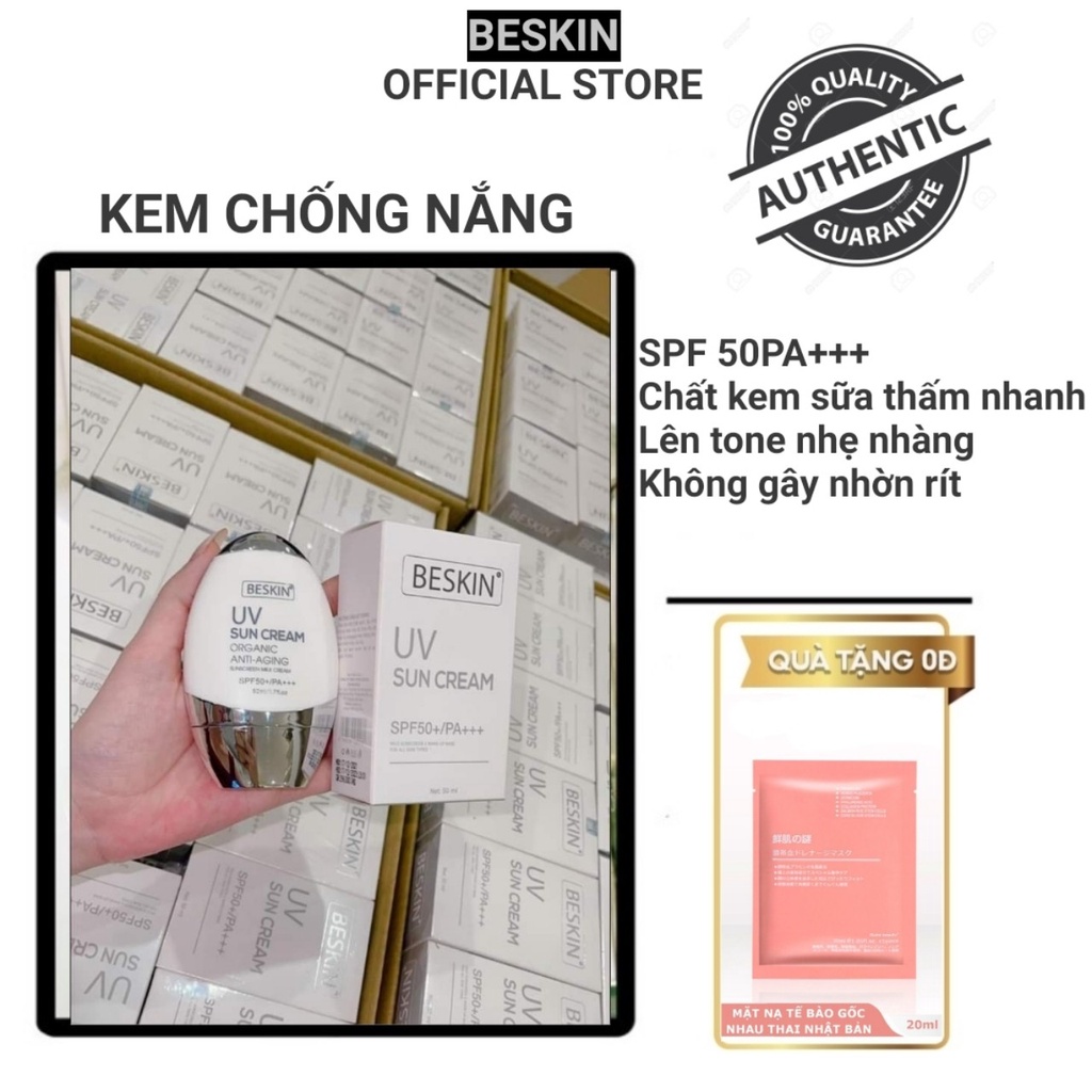 Kem chống nắng Beskin UV Sun Cream SPF 50 PA+++