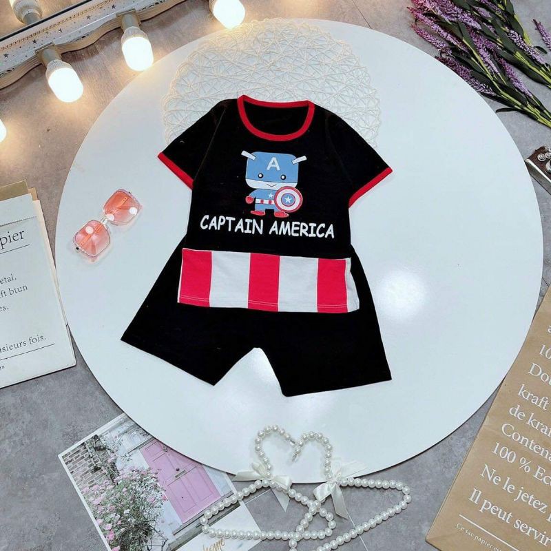 Bộ cộc siêu nhân chất cotton 8-18kg