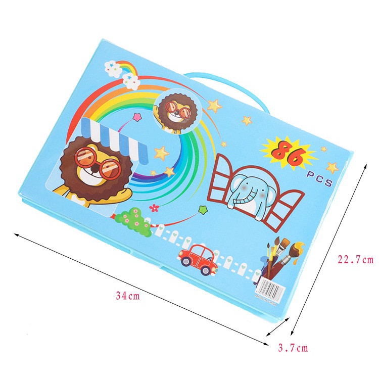 Hộp Bút Màu 86 và 150 Chi Tiết Cho Bé Tập Tô Màu Sáng Tạo