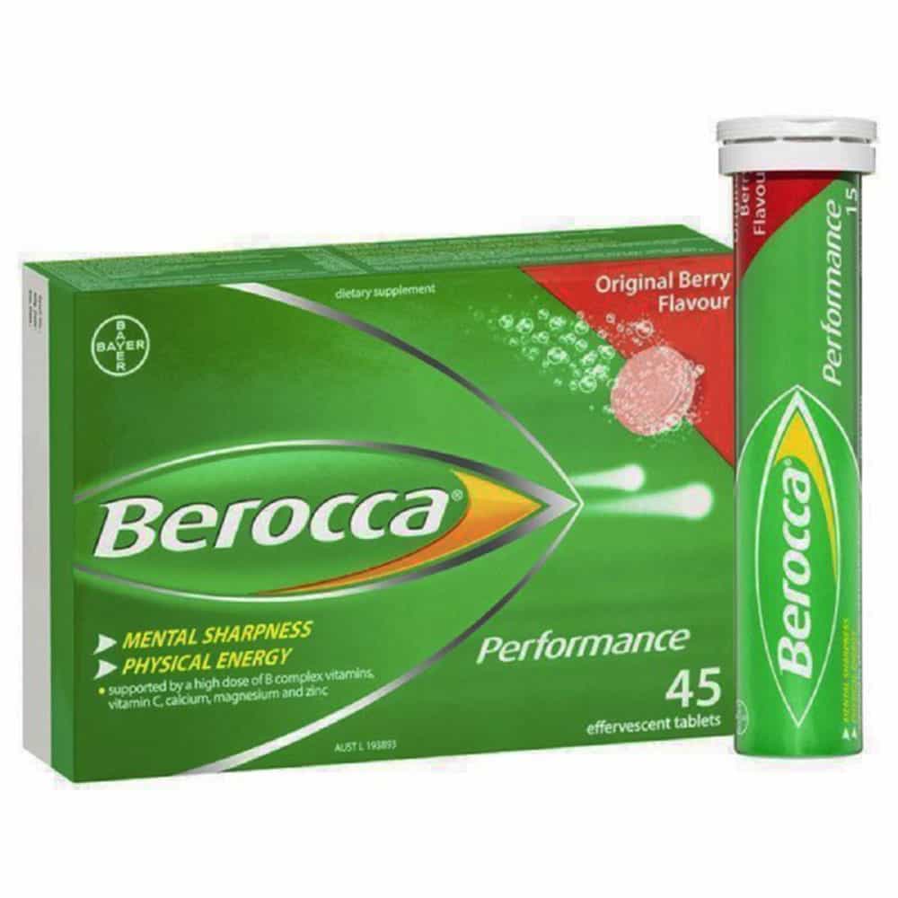 Viên Sủi Berocca Bayer Bổ Sung Vitamin C, B, Kẽm (10 Viên)