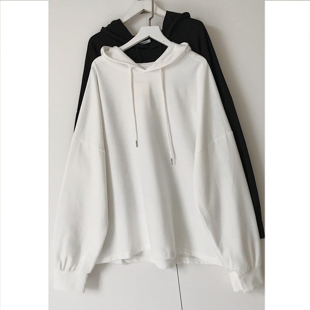 Áo hoodie trơn form rộng AKI - 10123