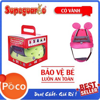 Nón bảo hiểm supeguardo bảo vệ đầu cho bé tập đi, đi xe máy từ 1- 5 tuổi