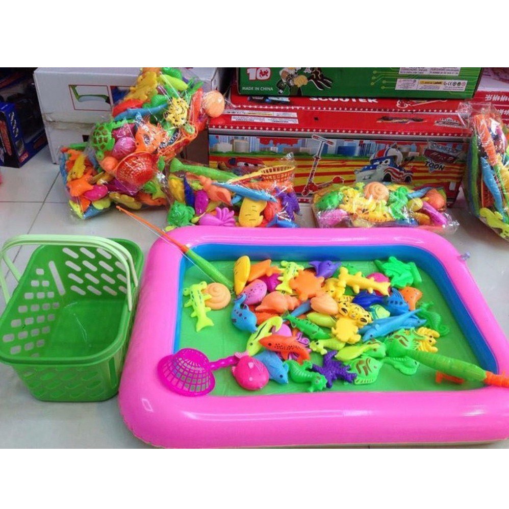 Đồ chơi câu cá cho bé dạng bể phao