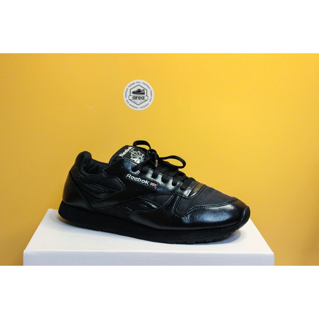 Giày Reebok Classic Leather - Triple Black-Size 42