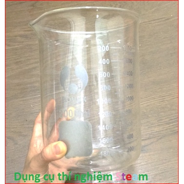 CỐC ĐỐT 2000ml thủy tinh chia vạch chịu nhiệt/Beaker 2000ml, cốc đong 2000ml