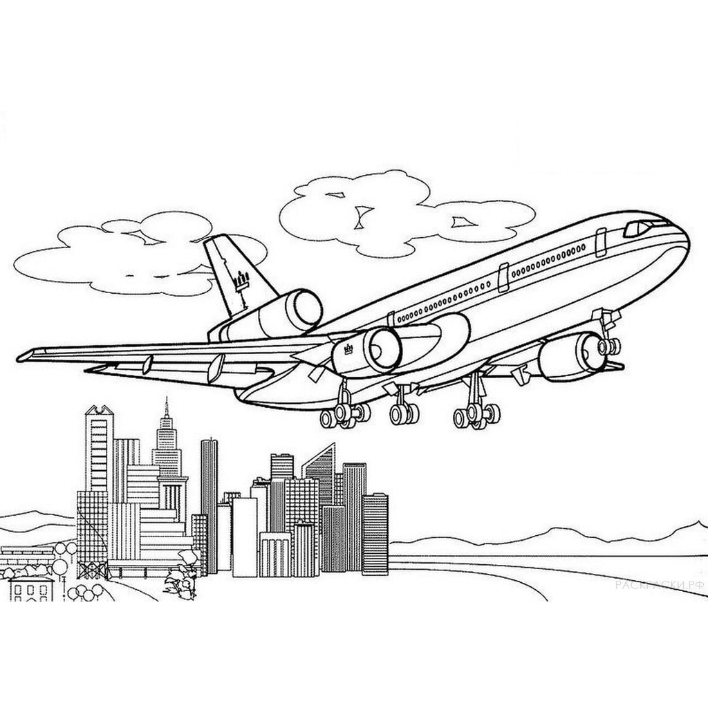 Bộ 50 tranh tô màu chủ đề Máy bay, giấy tô màu máy bay chiến đấu dành cho trẻ em
