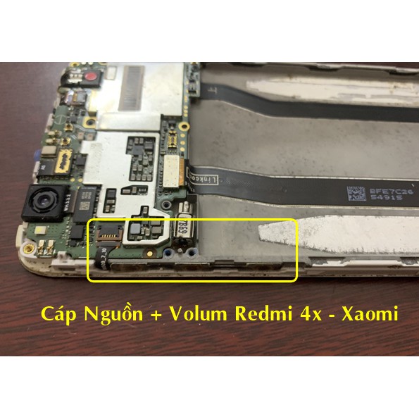 cáp nguồn và volum Redmi 4x Xaomi