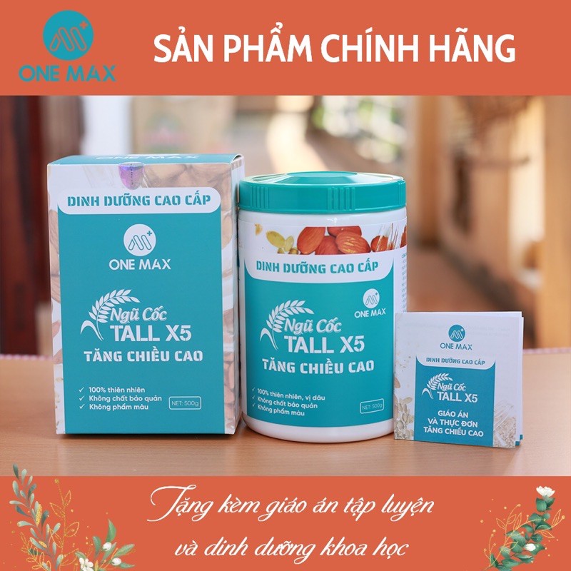 [Tặng bình lắc] Ngũ cốc dinh dưỡng TALL NANO X5 hỗ trợ tăng chiều cao (Tặng kèm hướng dẫn tập luyện và ăn uống khoa học)