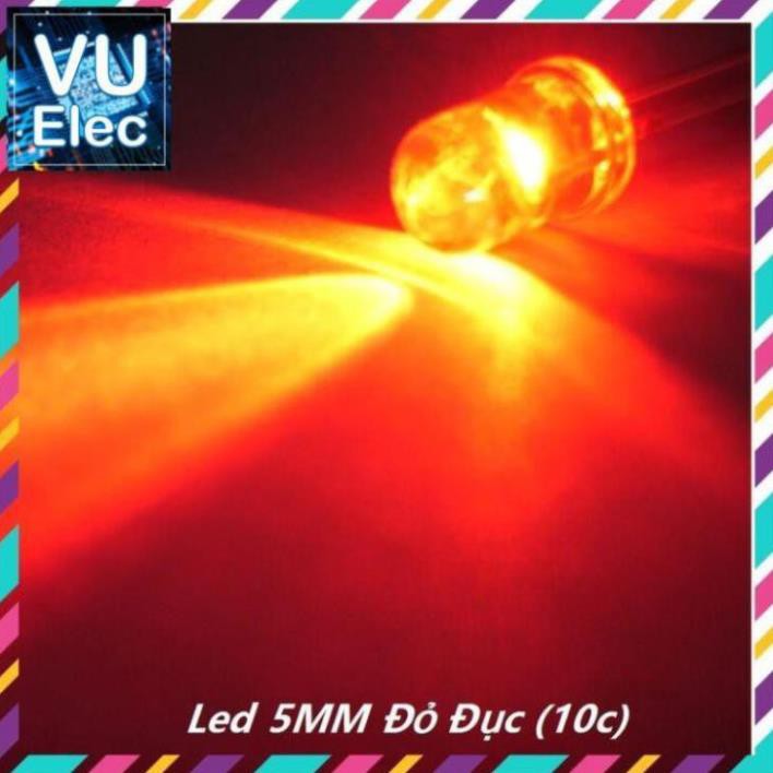 Led 5MM Đỏ Đục (10c)