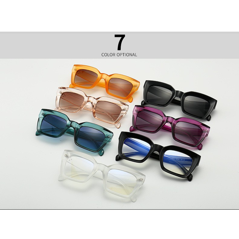 Kính Mát Gọng Vuông Phong Cách Âu Mỹ Cổ Điển Thời Trang Cho Nam Và Nữ | BigBuy360 - bigbuy360.vn