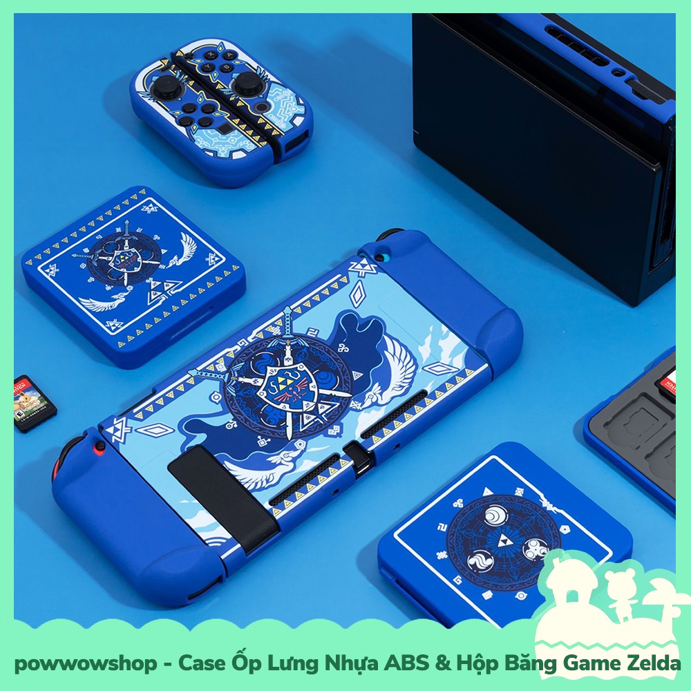 [Sẵn VN - Hỏa Tốc] Set Phụ Kiện Case Ốp Lưng &amp; Hộp Băng Game Cho Máy Game Cầm Tay Nintendo Switch / Switch Lite Zelda